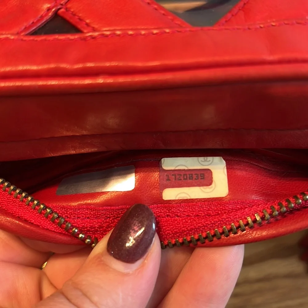 CHANEL Vintage Red Leather Crossbody Bag | Karl Lagerfeld 1989–1991 | Authentic